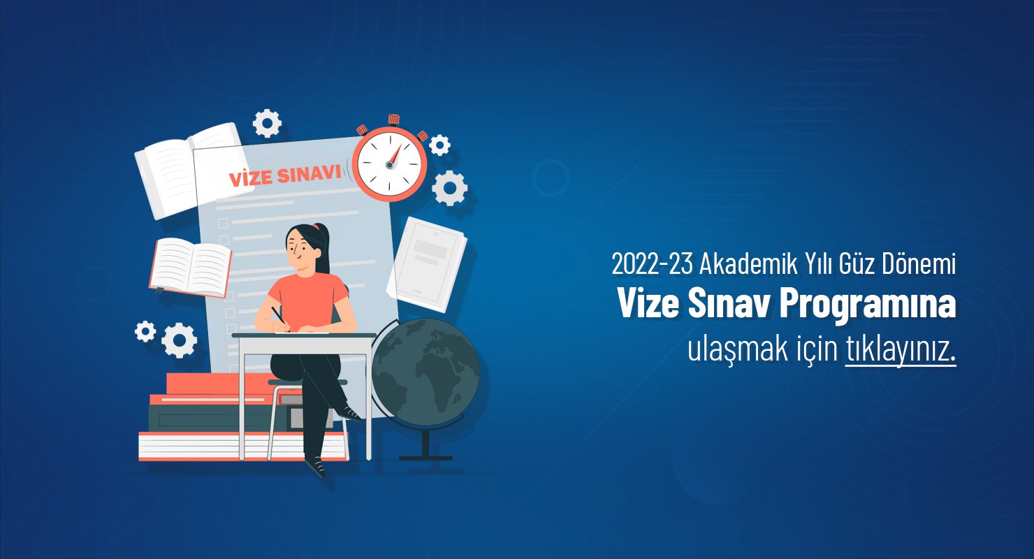 Güz Dönemi Vize Sınav Programı