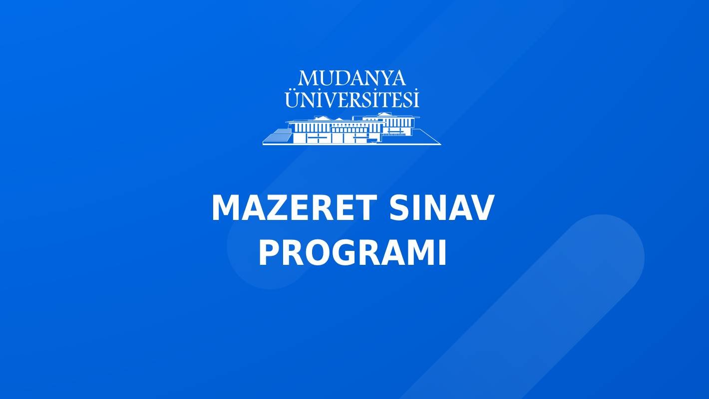 Mazeret Sınav Programı