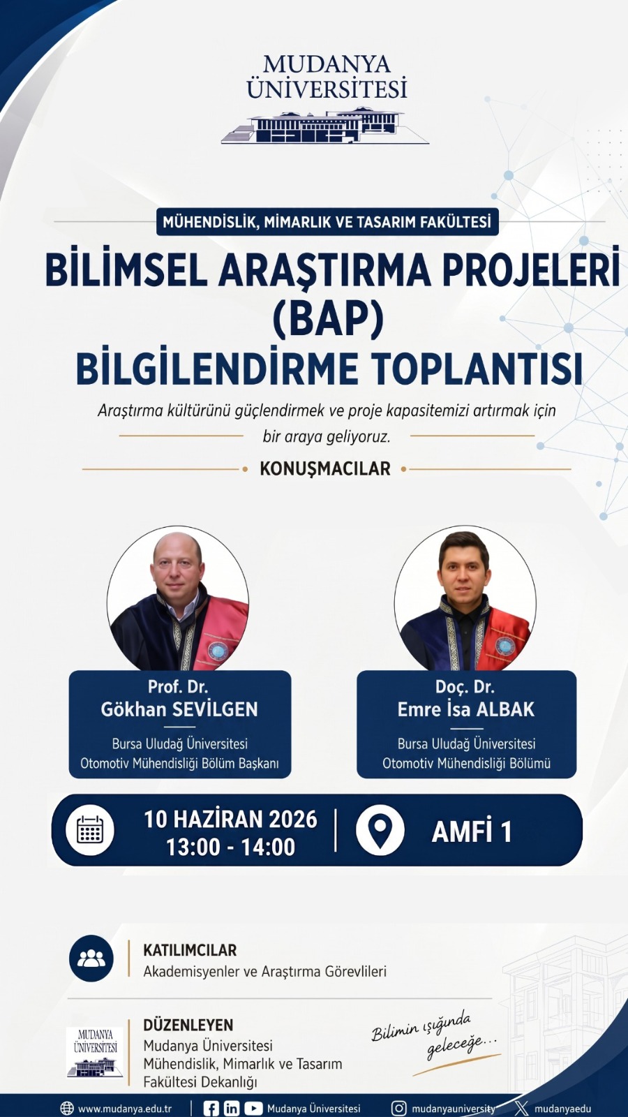 Bilimsel Araştırma Projeleri (BAP) Bilgilendirme Toplantısı